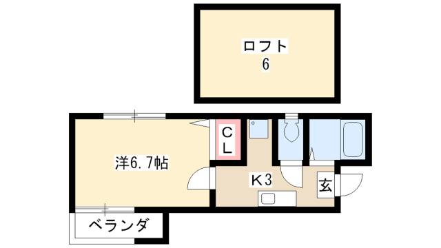 プランタン浅間の間取り