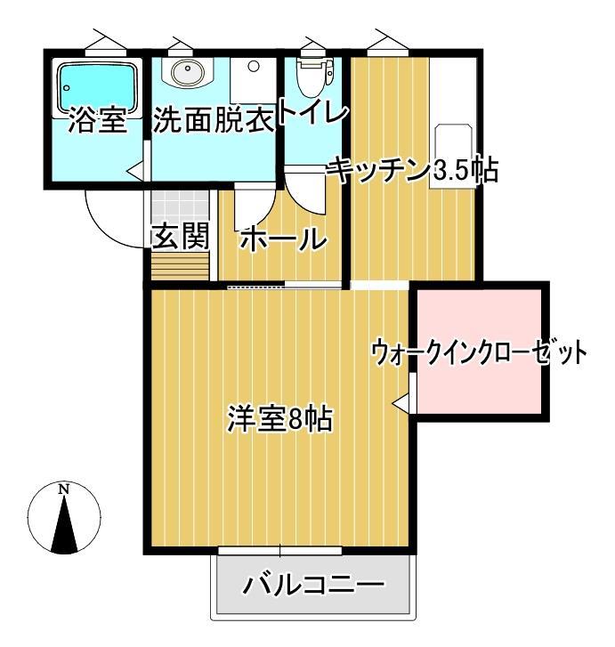 花巻ステーションアベニューＡ棟の間取り