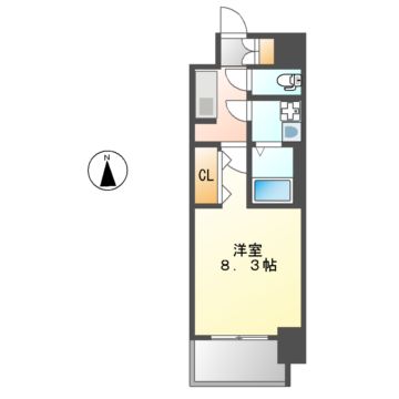 メイクス名駅太閤の間取り