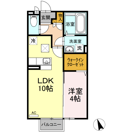 シャルマンコート杜Ａの間取り