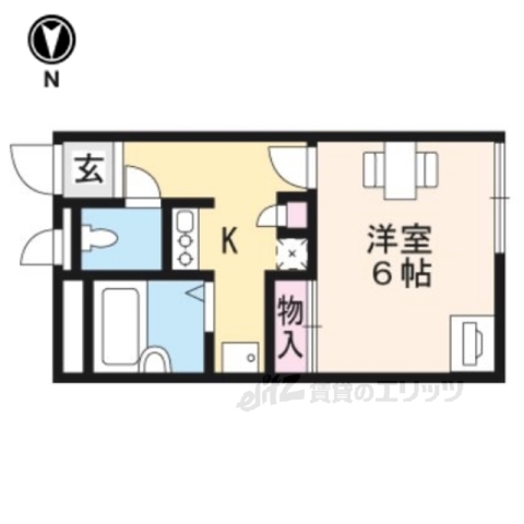 亀岡市呉服町のアパートの間取り