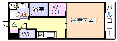 AlettA合川町の間取り