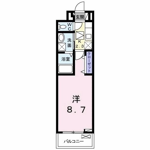 前橋市青柳町のアパートの間取り