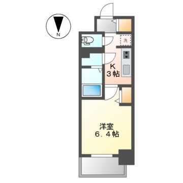 メイクス名駅南IIの間取り