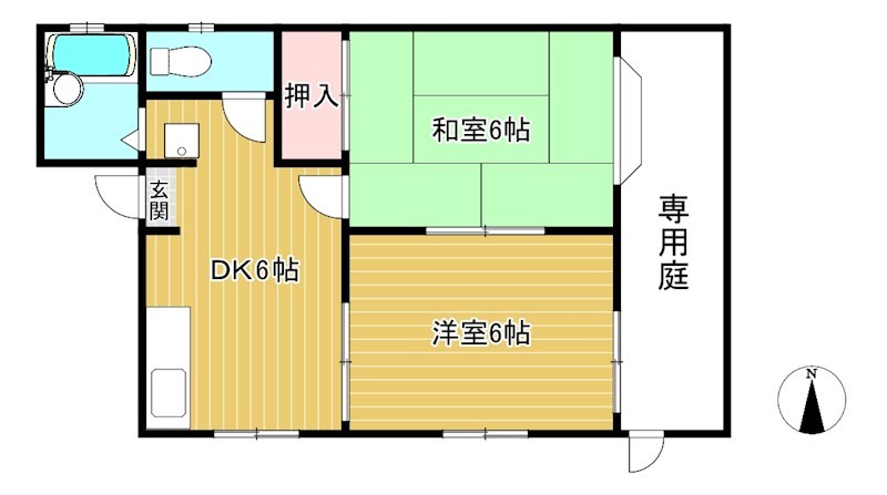 エステート下鴨の間取り