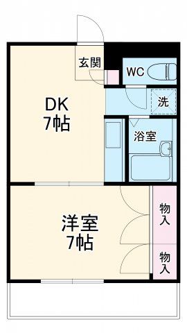 【浜松市浜名区尾野のアパートの間取り】