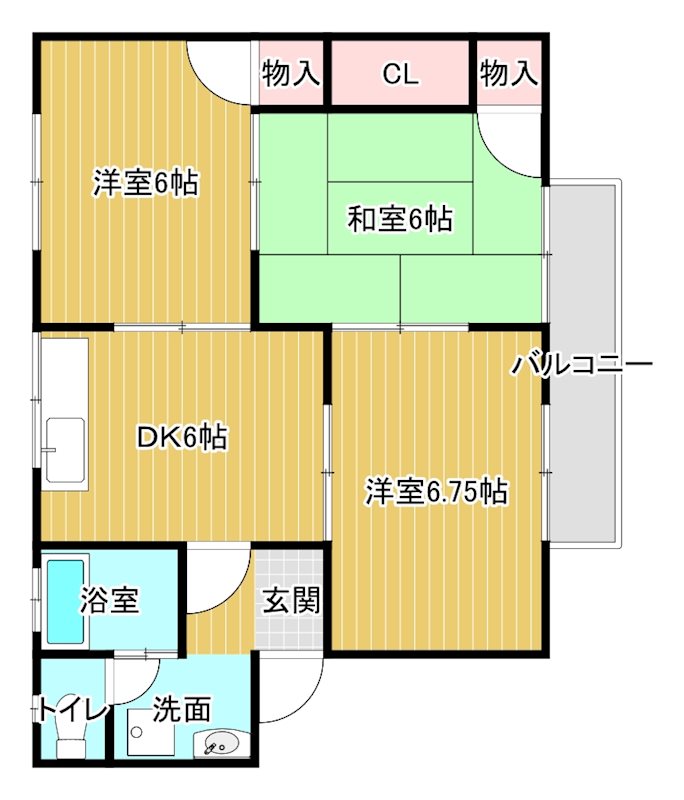 ファミール田の上の間取り