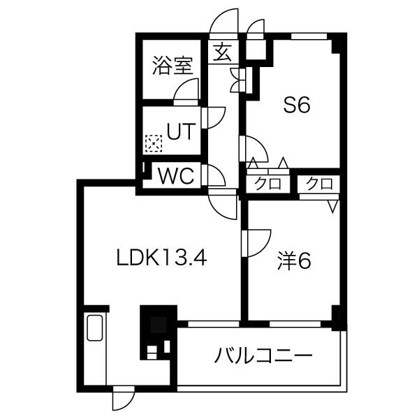 エステムプラザ神戸水木通グランクロスの間取り