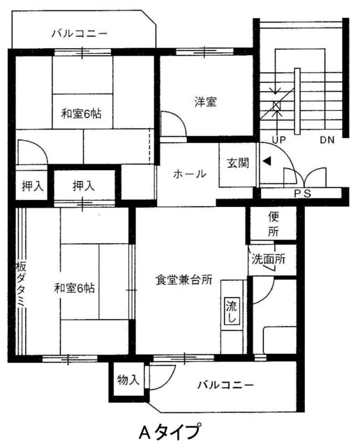 宝塚市安倉南のマンションの間取り