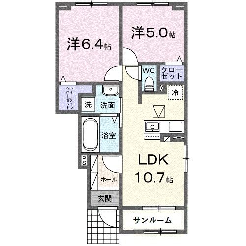 エレガント　ベルの間取り