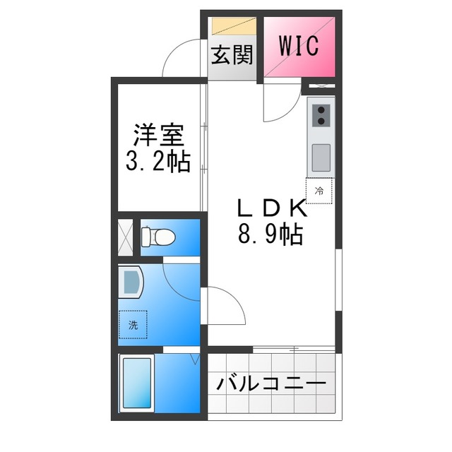 堺市西区鳳西町のアパートの間取り