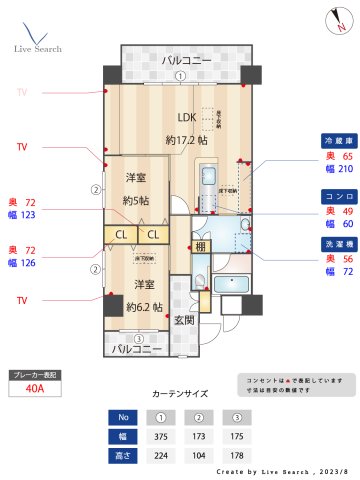 マテーモ千早の間取り