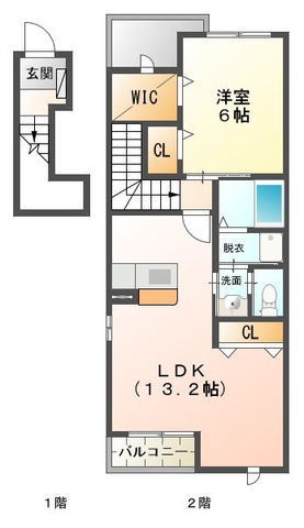 クラージュ　C棟の間取り