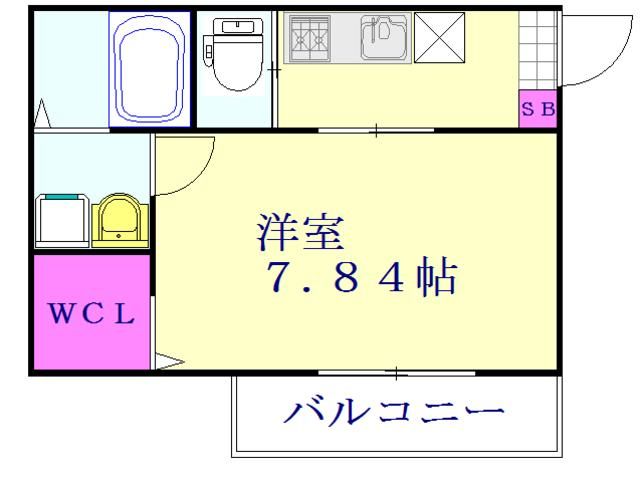 草加市吉町のアパートの間取り