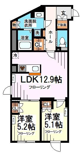 【GRANPASEO成城学園前の間取り】