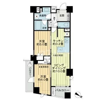 豊島区池袋のマンションの間取り