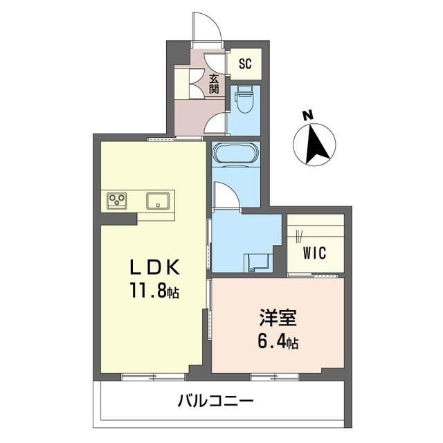 新座市北野のマンションの間取り