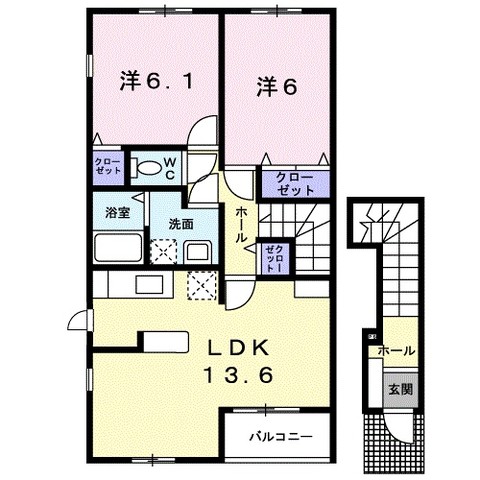 エアリ－メゾン３の間取り