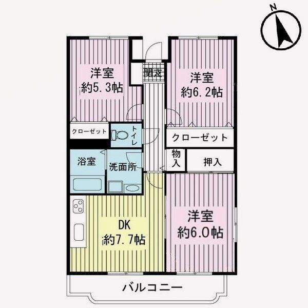 ベルティール沼北の間取り