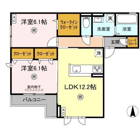 Ｄ－Ｒｅｓｅｎａ宮崎駅東の間取り