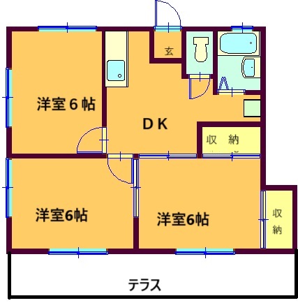 第一武田コーポの間取り