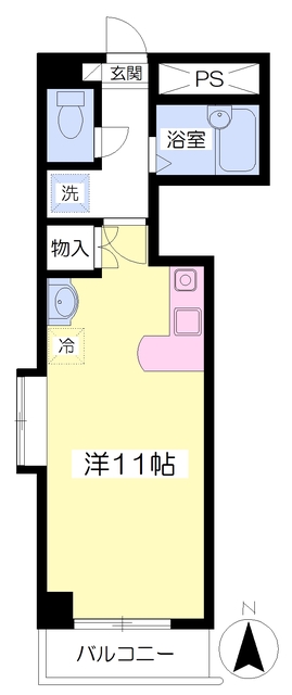 松山市大手町のマンションの間取り