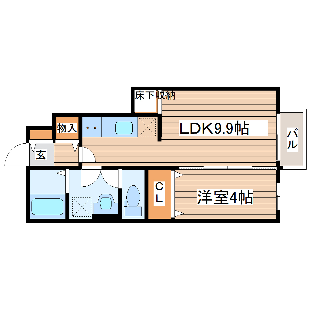 ファミユ二軒茶屋の間取り