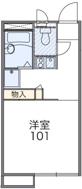 岡山市北区北長瀬本町のアパートの間取り