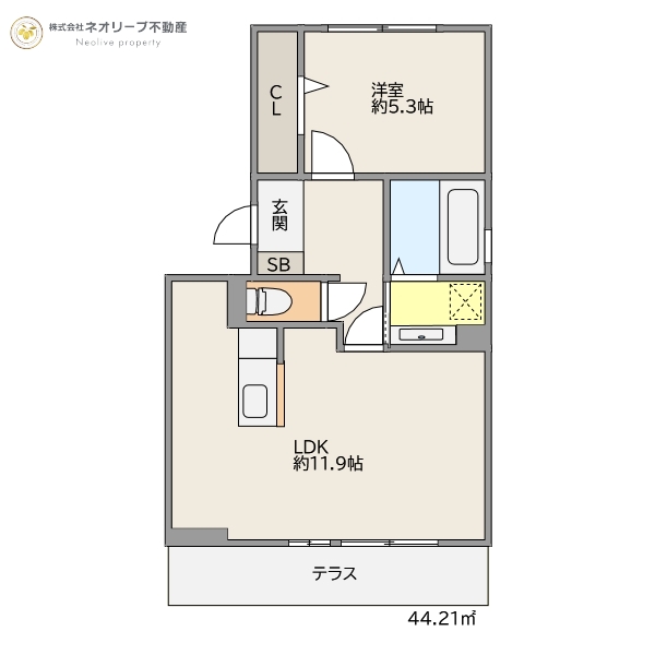 大野城市白木原のアパートの間取り