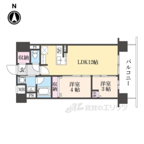 ＳＴＡＮＤＺ河原町五条の間取り