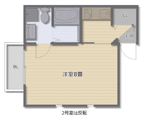 メゾンドソレイユ滝谷の間取り