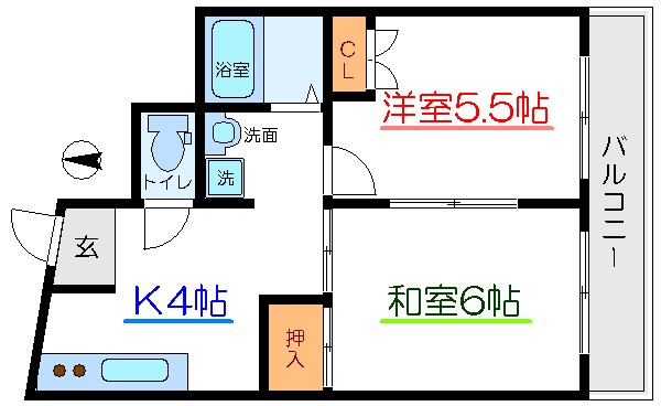 クレストパレスの間取り