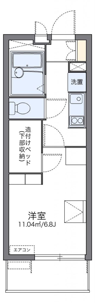 松戸市八ケ崎のマンションの間取り