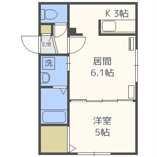 アルーア北大前の間取り