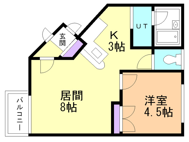 マンションノースロードの間取り