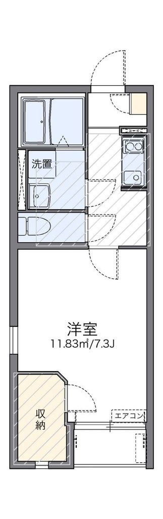 柏市藤心のアパートの間取り