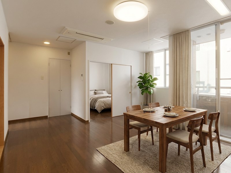 居室・リビング　天井エアコンあり