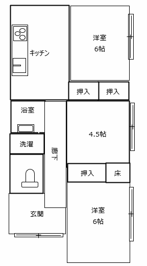 建物外観　人気の平屋、駐車場3台可無料