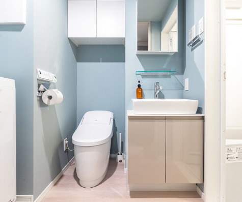 洗面設備　※別部屋の参考写真です。