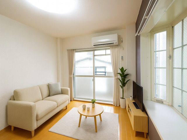 居室・リビング　CGで家具等を配置したもので家具等は含まれません。