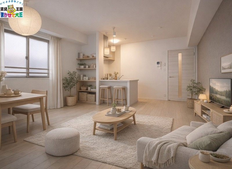 居室・リビング　家具・インテリアはＣＧです