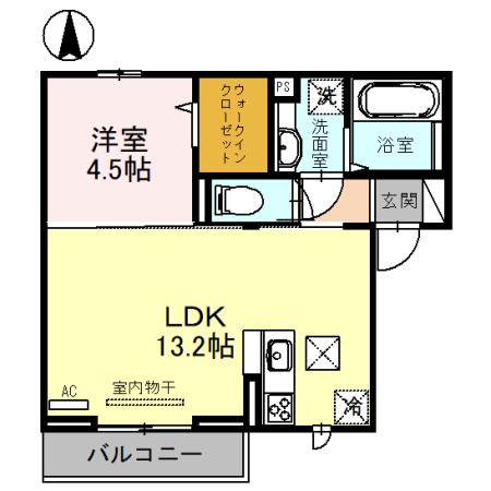 カザ オリーブ EASTの間取り写真