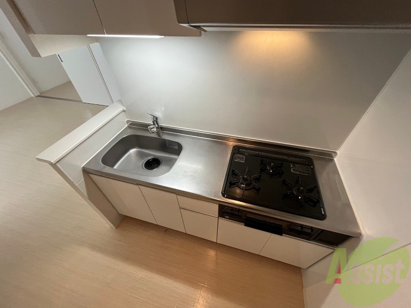 キッチン　清潔感がありお洒落なキッチンになっていました！