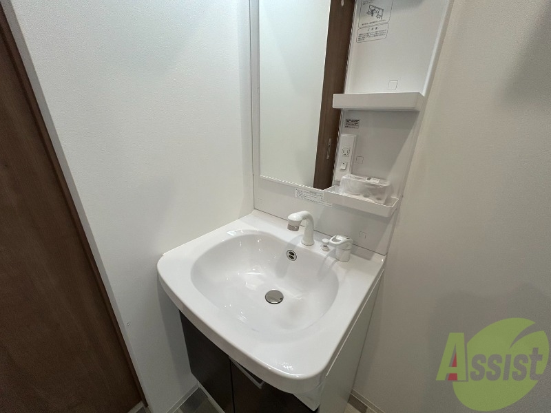 洗面設備　シャンプードレッサーなので身支度しやすそうですね。