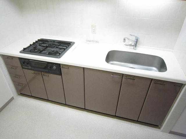 キッチン　☆グリル付３口システムキッチン