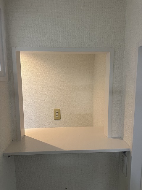 洗面設備　脱衣所から直接洗濯機へ