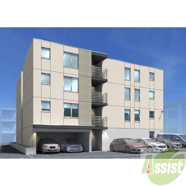 建物外観　外観予想パース　札幌市豊平区「仮）ＳＥＮＮＡ平岸４－６ＭＳ」