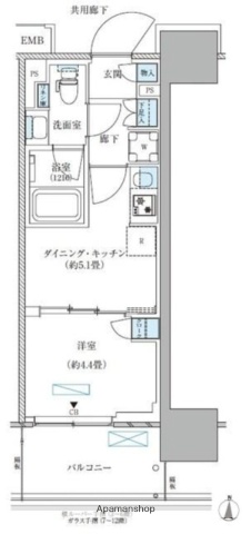 パークアクシス西大島コンフォートスクエアの間取り写真