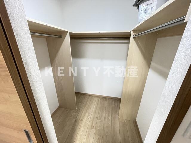 収納　たっぷりとした収納スペースです