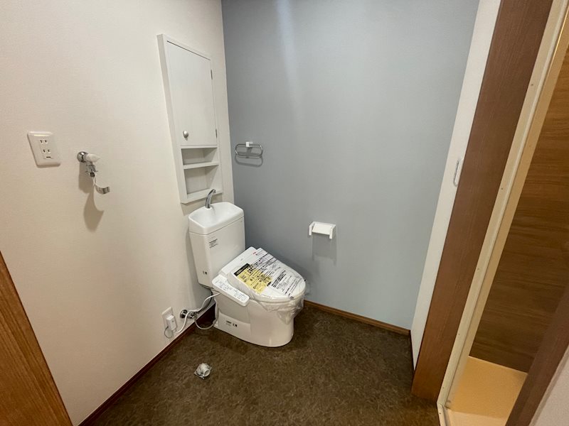 洗面設備　広い水周り
